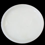 Afghan Jade Onyx  hand-carved plate 154mm diameter 526g in sunlight - Rocks and Things Store