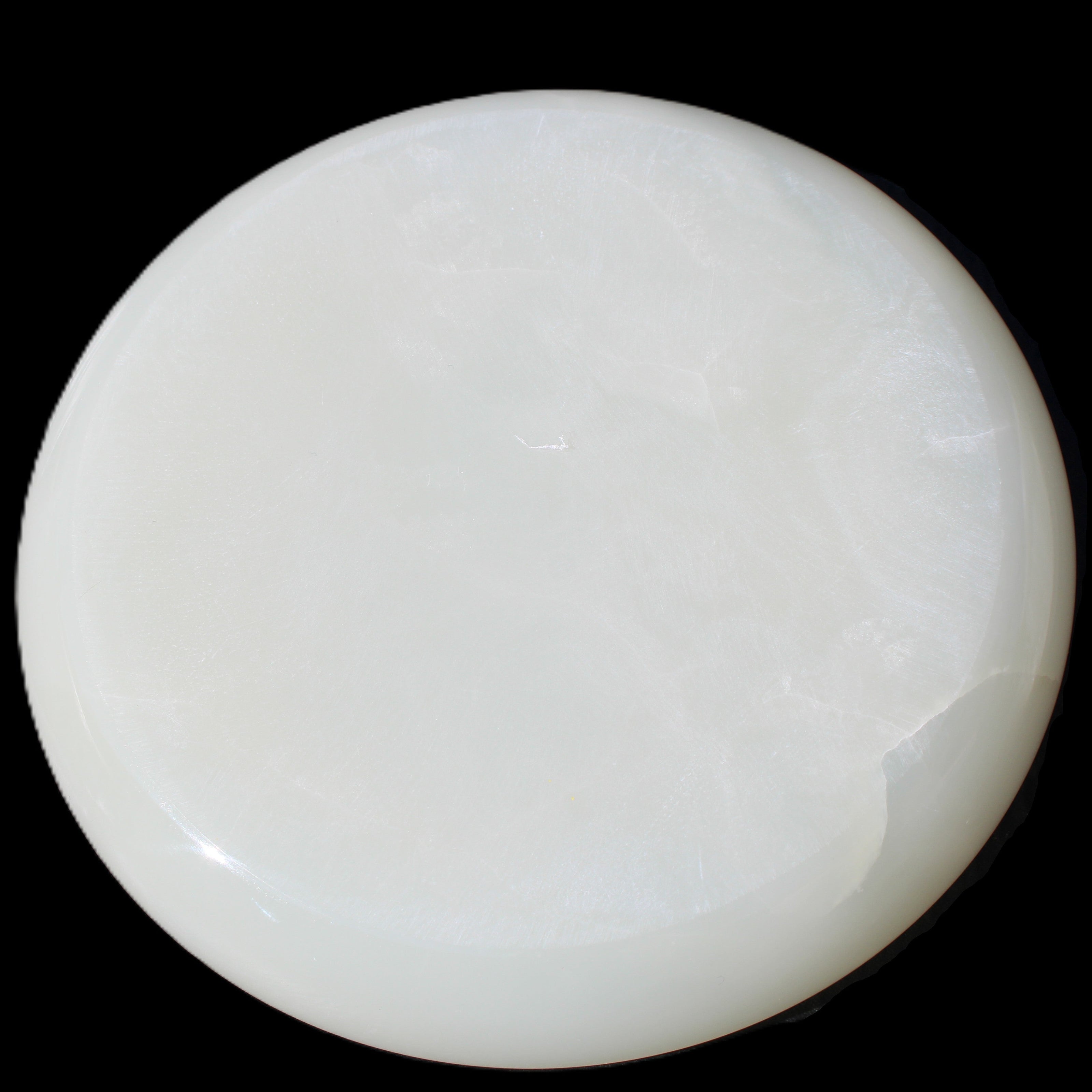 Afghan Jade Onyx  hand-carved plate 154mm diameter 526g in sunlight - Rocks and Things Store