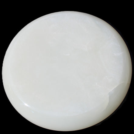 Afghan Jade Onyx  hand-carved plate 154mm diameter 526g in sunlight - Rocks and Things Store