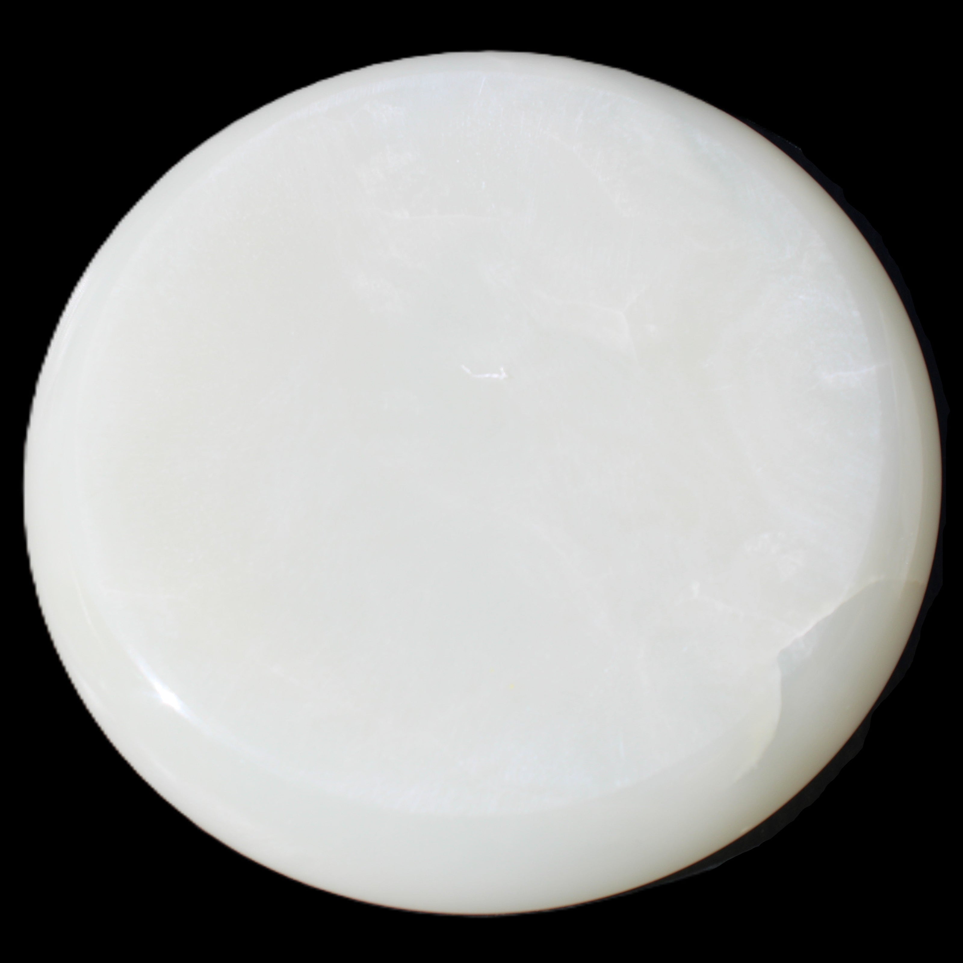Afghan Jade Onyx  hand-carved plate 154mm diameter 526g in sunlight - Rocks and Things Store