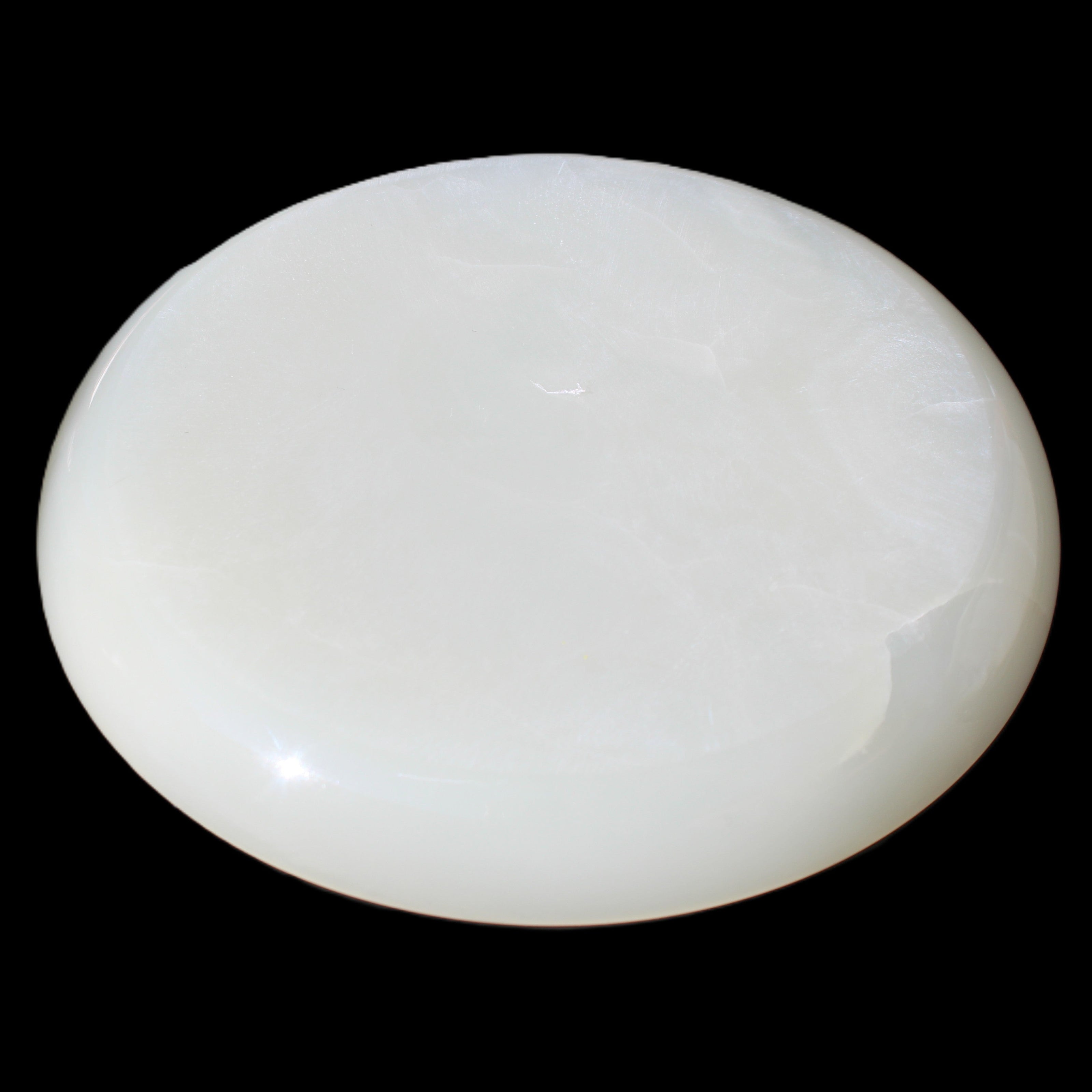 Afghan Jade Onyx  hand-carved plate 154mm diameter 526g in sunlight - Rocks and Things Store