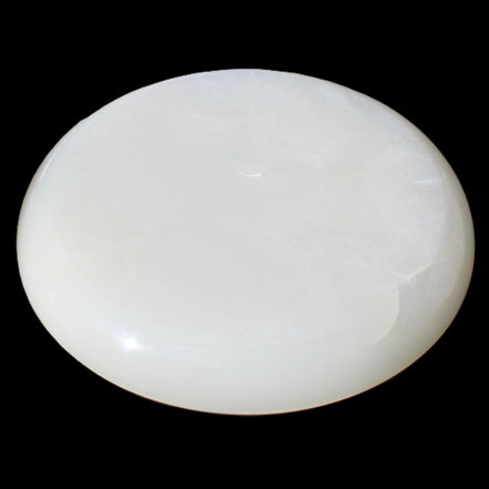 Afghan Jade Onyx  hand-carved plate 154mm diameter 526g in sunlight - Rocks and Things Store