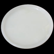 Afghan Jade Onyx  hand-carved plate 154mm diameter 526g in sunlight - Rocks and Things Store