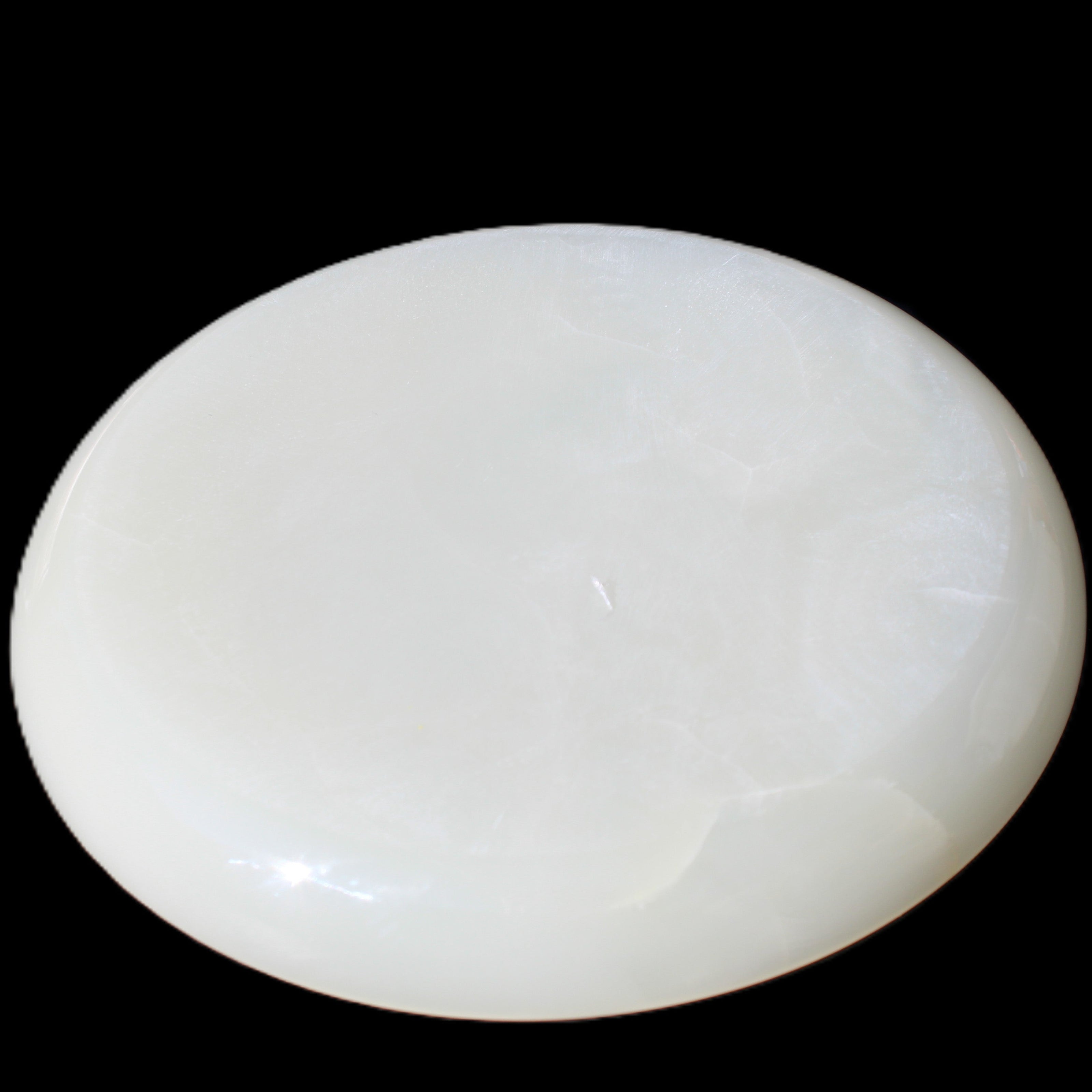 Afghan Jade Onyx  hand-carved plate 154mm diameter 526g in sunlight - Rocks and Things Store