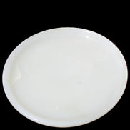 Afghan Jade Onyx  hand-carved plate 154mm diameter 526g in sunlight - Rocks and Things Store