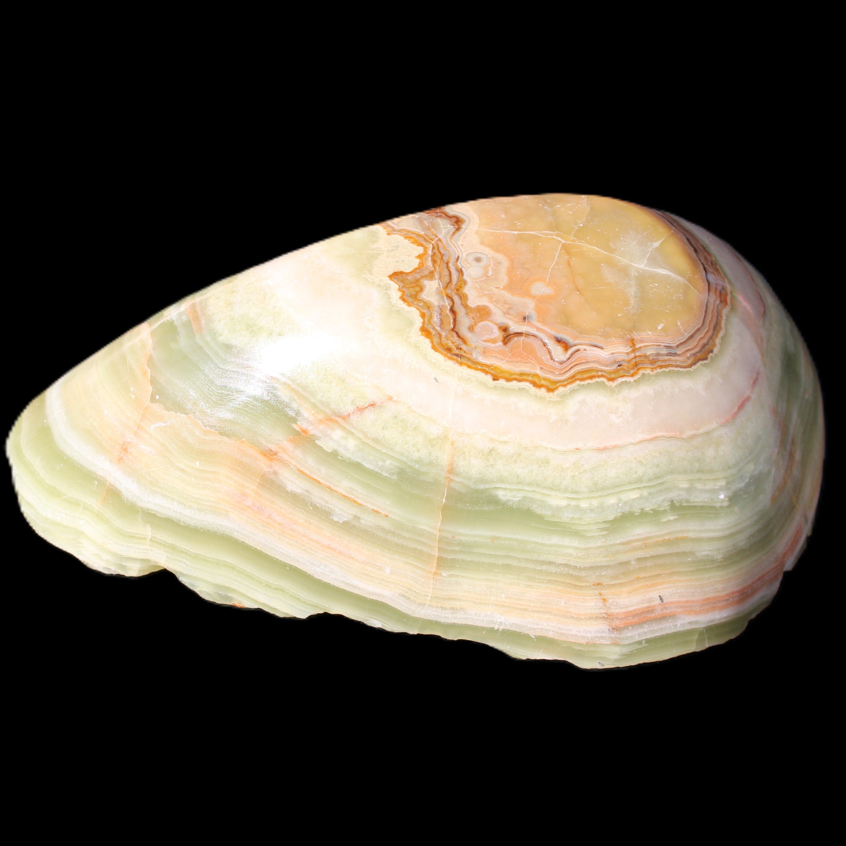 Afghan Jade hand-carved bowl irregular 152*100*41mm 467g in sunlight - Rocks and Things Store