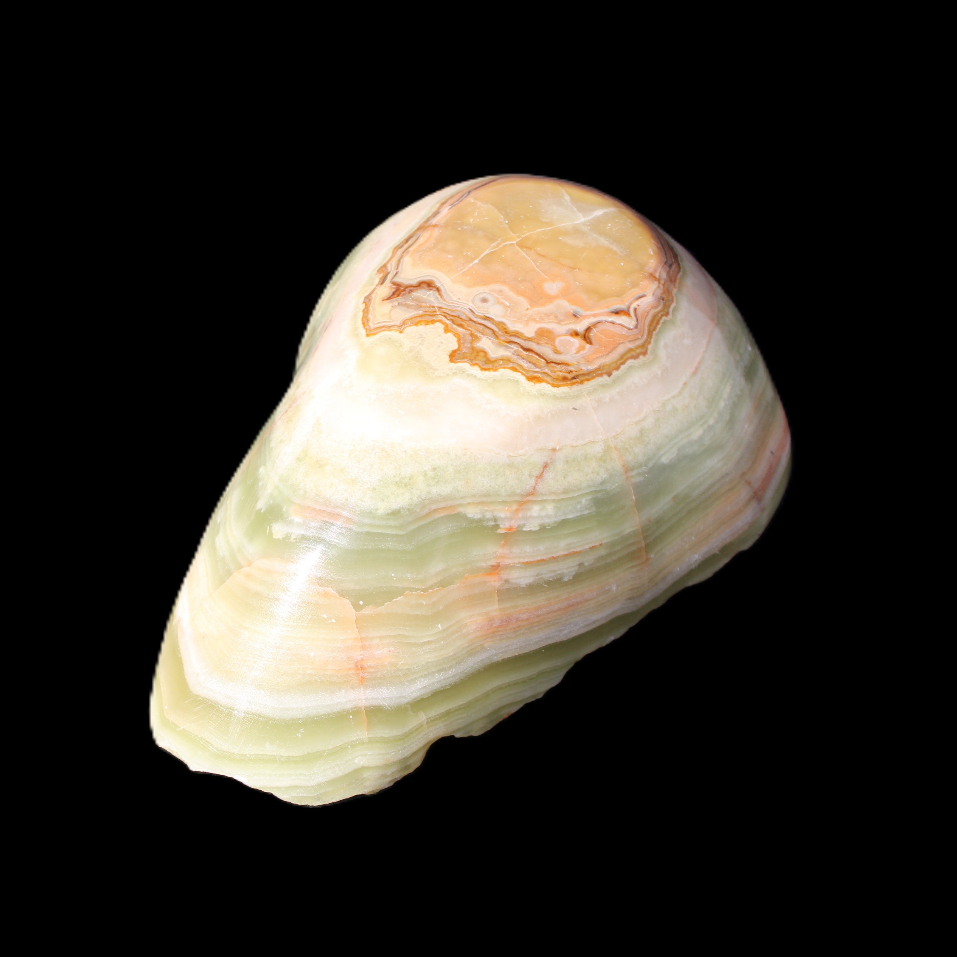 Afghan Jade hand-carved bowl irregular 152*100*41mm 467g in sunlight - Rocks and Things Store