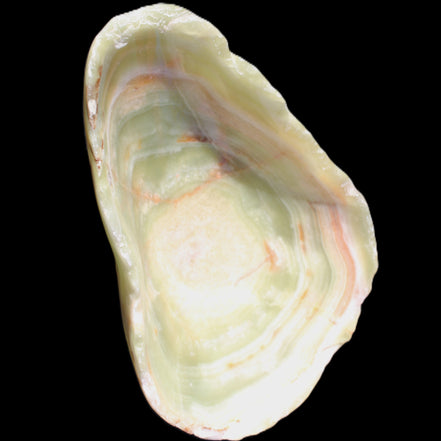 Afghan Jade hand-carved bowl irregular 152*100*41mm 467g in sunlight - Rocks and Things Store