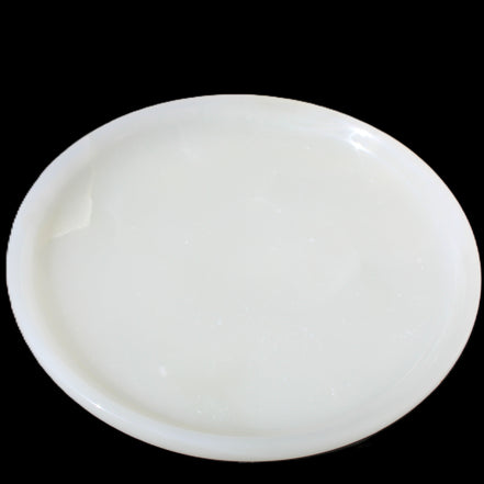 Afghan Jade Onyx  hand-carved plate 154mm diameter 526g in sunlight - Rocks and Things Store