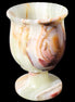 Afghan Jade goblets 80ml  62*95mm 226-250g in sunlight - Rocks and Things Store