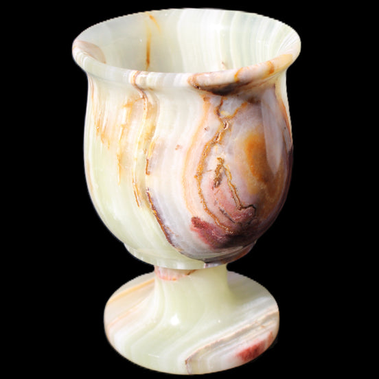Afghan Jade goblets 80ml  62*95mm 226-250g in sunlight - Rocks and Things Store