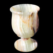 Afghan Jade goblets 80ml  62*95mm 226-250g in sunlight - Rocks and Things Store