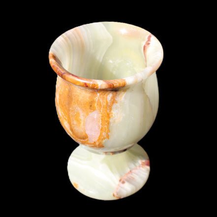 Afghan Jade goblets 80ml  62*95mm 226-250g in sunlight - Rocks and Things Store