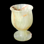 Afghan Jade goblets 80ml  62*95mm 226-250g in sunlight - Rocks and Things Store