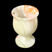 Afghan Jade goblets 80ml  62*95mm 226-250g in sunlight - Rocks and Things Store