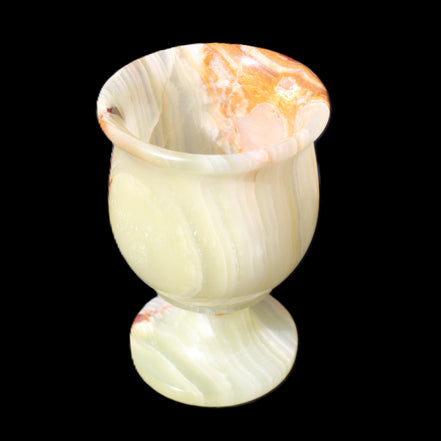 Afghan Jade goblets 80ml  62*95mm 226-250g in sunlight - Rocks and Things Store