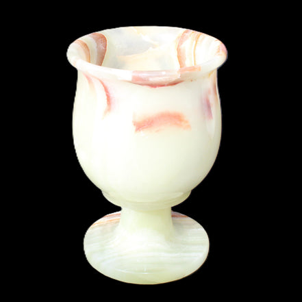 Afghan Jade goblets 80ml  62*95mm 226-250g in sunlight - Rocks and Things Store
