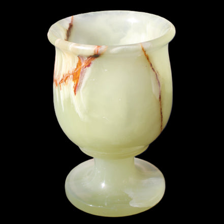 Afghan Jade goblets 80ml  62*95mm 226-250g in sunlight - Rocks and Things Store