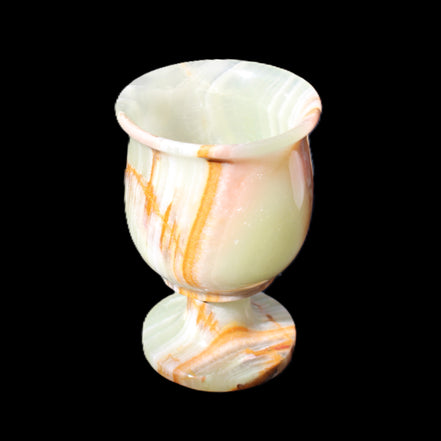 Afghan Jade goblets 80ml  62*95mm 226-250g in sunlight - Rocks and Things Store