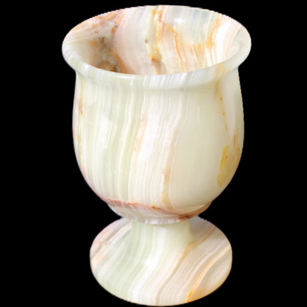 Afghan Jade goblets 80ml  62*95mm 226-250g in sunlight - Rocks and Things Store