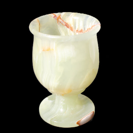 Afghan Jade goblets 80ml  62*95mm 226-250g in sunlight - Rocks and Things Store