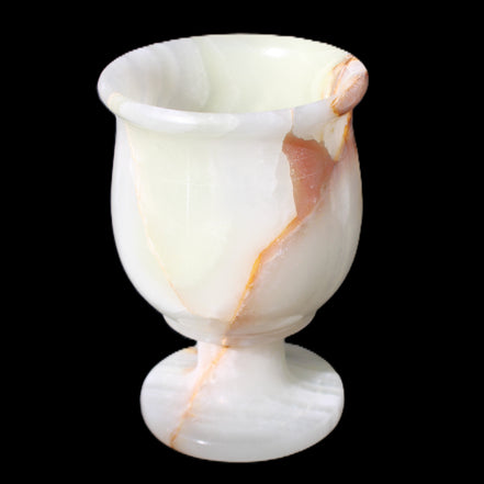Afghan Jade goblets 80ml  62*95mm 226-250g in sunlight - Rocks and Things Store