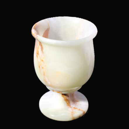 Afghan Jade goblets 80ml  62*95mm 226-250g in sunlight - Rocks and Things Store