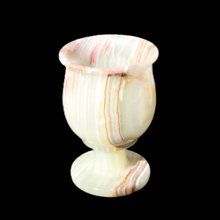Afghan Jade goblets 80ml  62*95mm 226-250g in sunlight - Rocks and Things Store