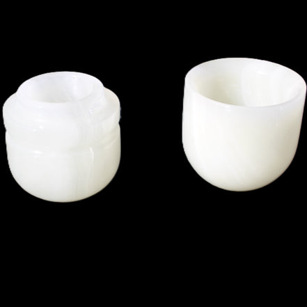 Afghan Jade hand-carved tooth-pick holder 46*86mm 273g in sunlight - Rocks and Things Store