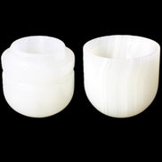 Afghan Jade hand-carved tooth-pick holder 46*86mm 273g in sunlight - Rocks and Things Store
