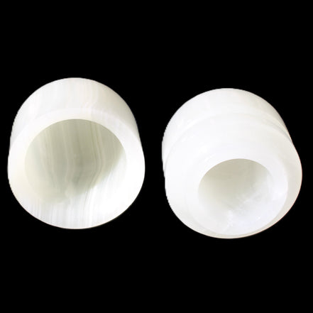 Afghan Jade hand-carved tooth-pick holder 46*86mm 273g in sunlight - Rocks and Things Store
