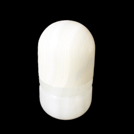 Afghan Jade hand-carved tooth-pick holder 46*86mm 273g in sunlight - Rocks and Things Store