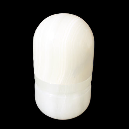 Afghan Jade hand-carved tooth-pick holder 46*86mm 273g in sunlight - Rocks and Things Store