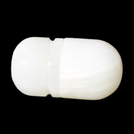 Afghan Jade hand-carved tooth-pick holder 46*86mm 273g in sunlight - Rocks and Things Store