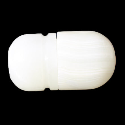 Afghan Jade hand-carved tooth-pick holder 46*86mm 273g in sunlight - Rocks and Things Store