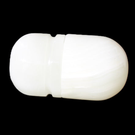 Afghan Jade hand-carved tooth-pick holder 46*86mm 273g in sunlight - Rocks and Things Store