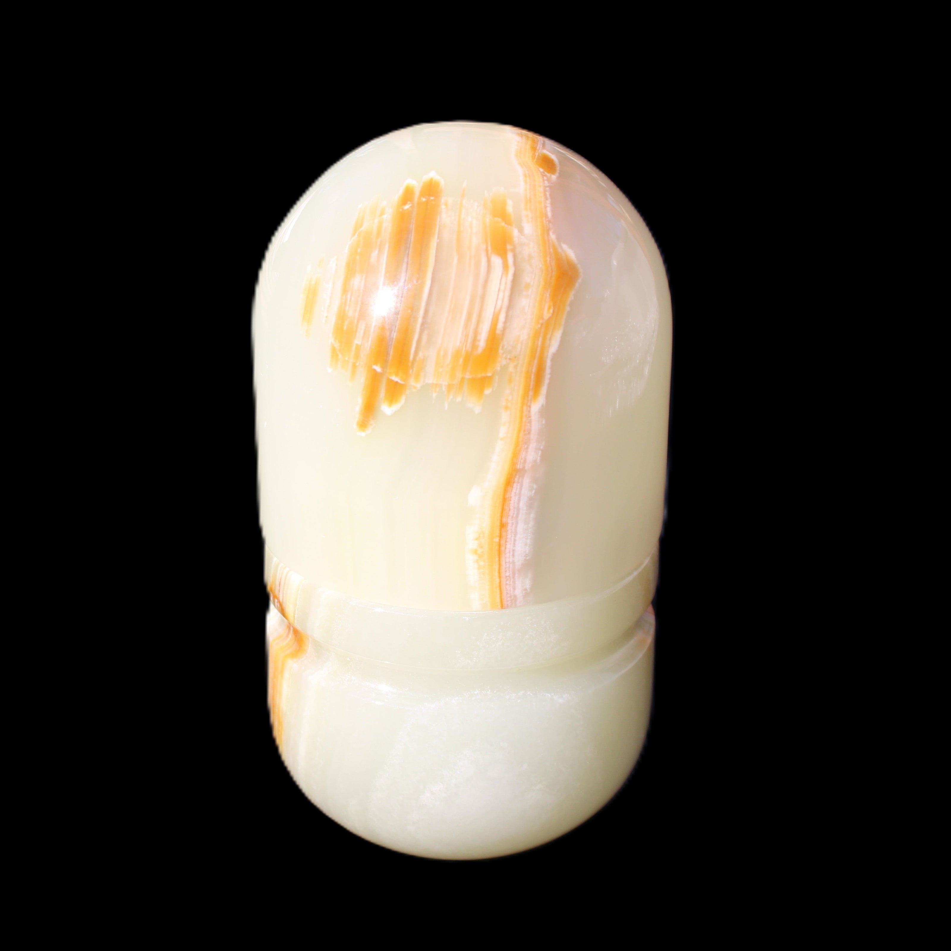 Afghan Jade hand-carved tooth-pick holder 47*90mm 278g in sunlight - Rocks and Things Store