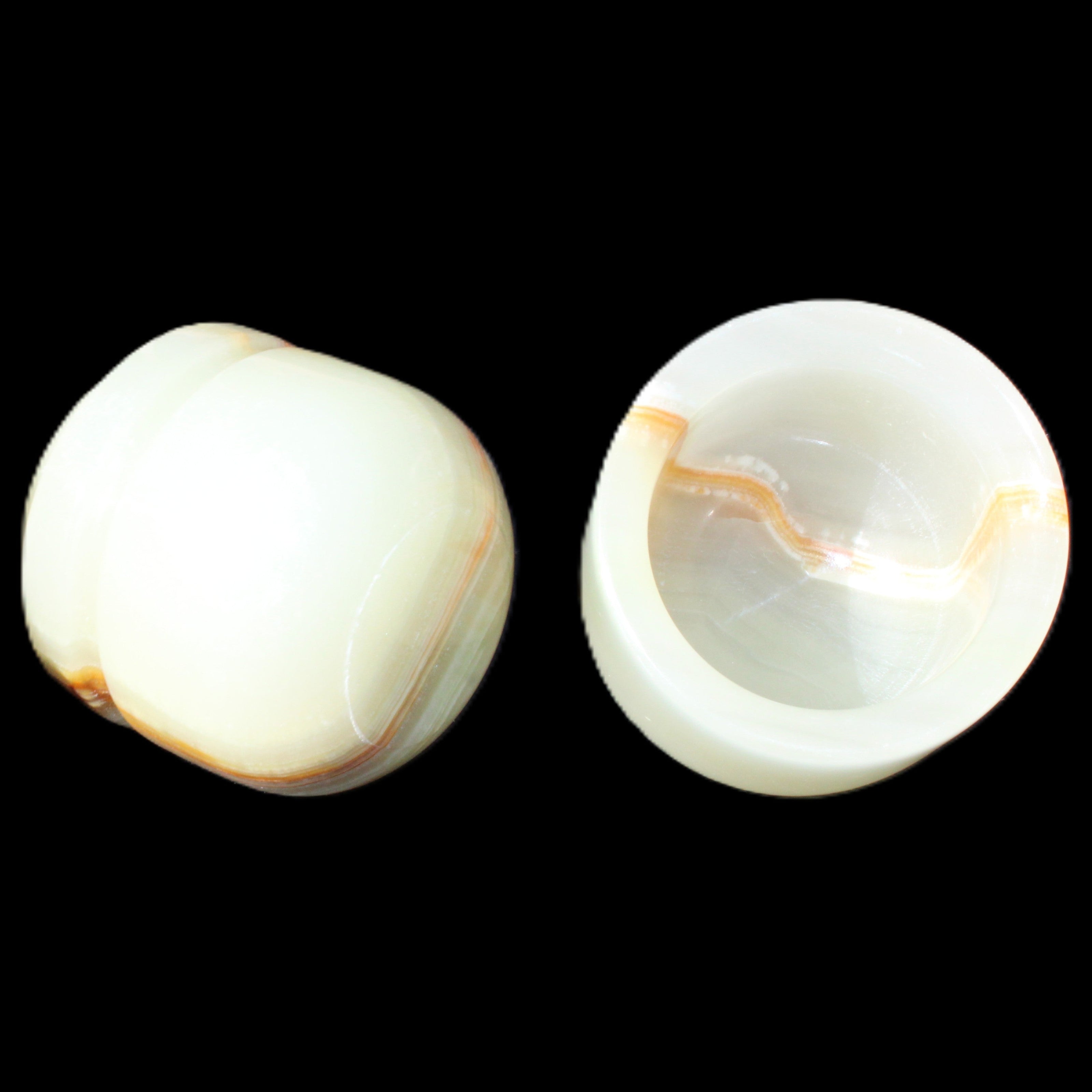 Afghan Jade hand-carved tooth-pick holder 47*90mm 278g in sunlight - Rocks and Things Store