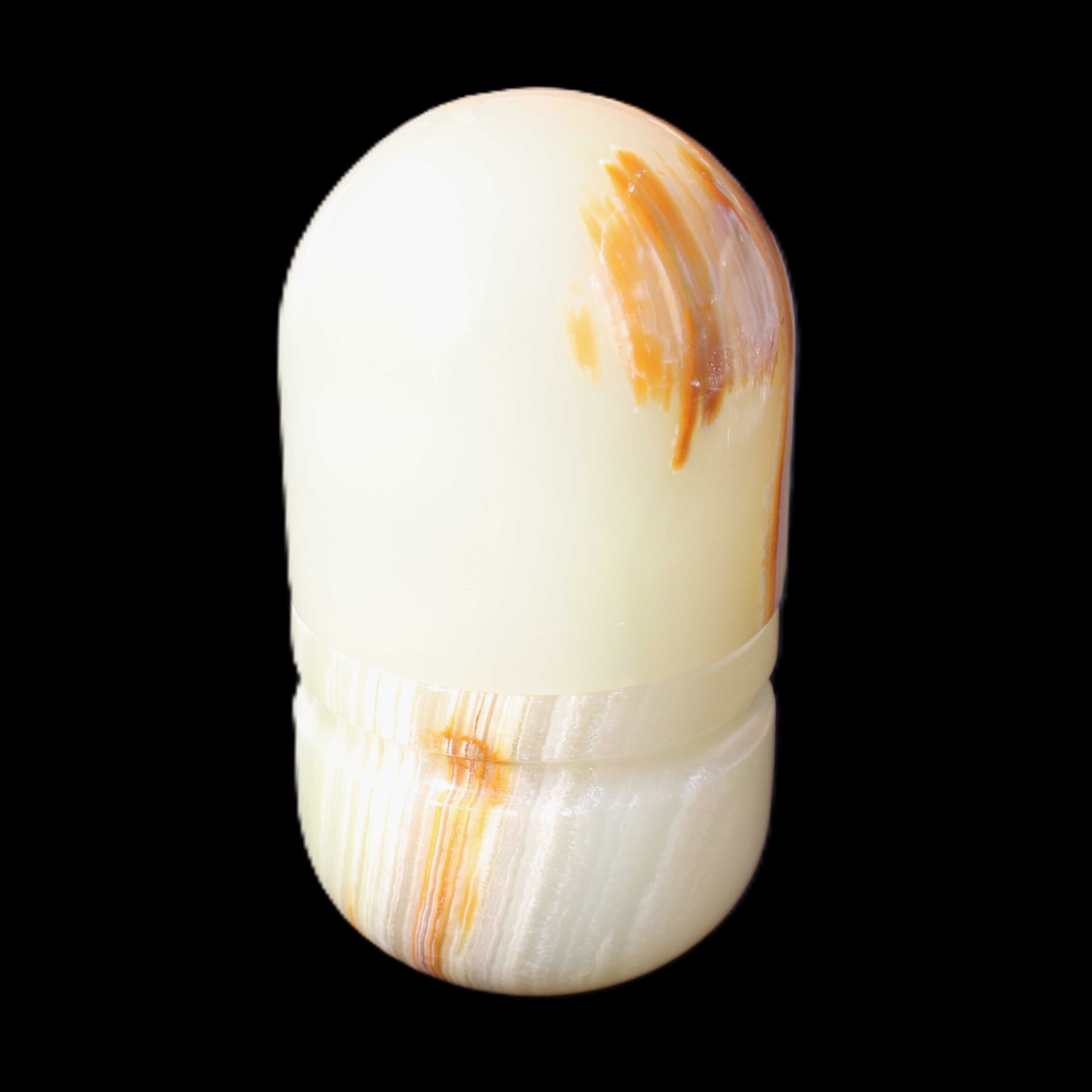 Afghan Jade hand-carved tooth-pick holder 47*90mm 278g in sunlight - Rocks and Things Store