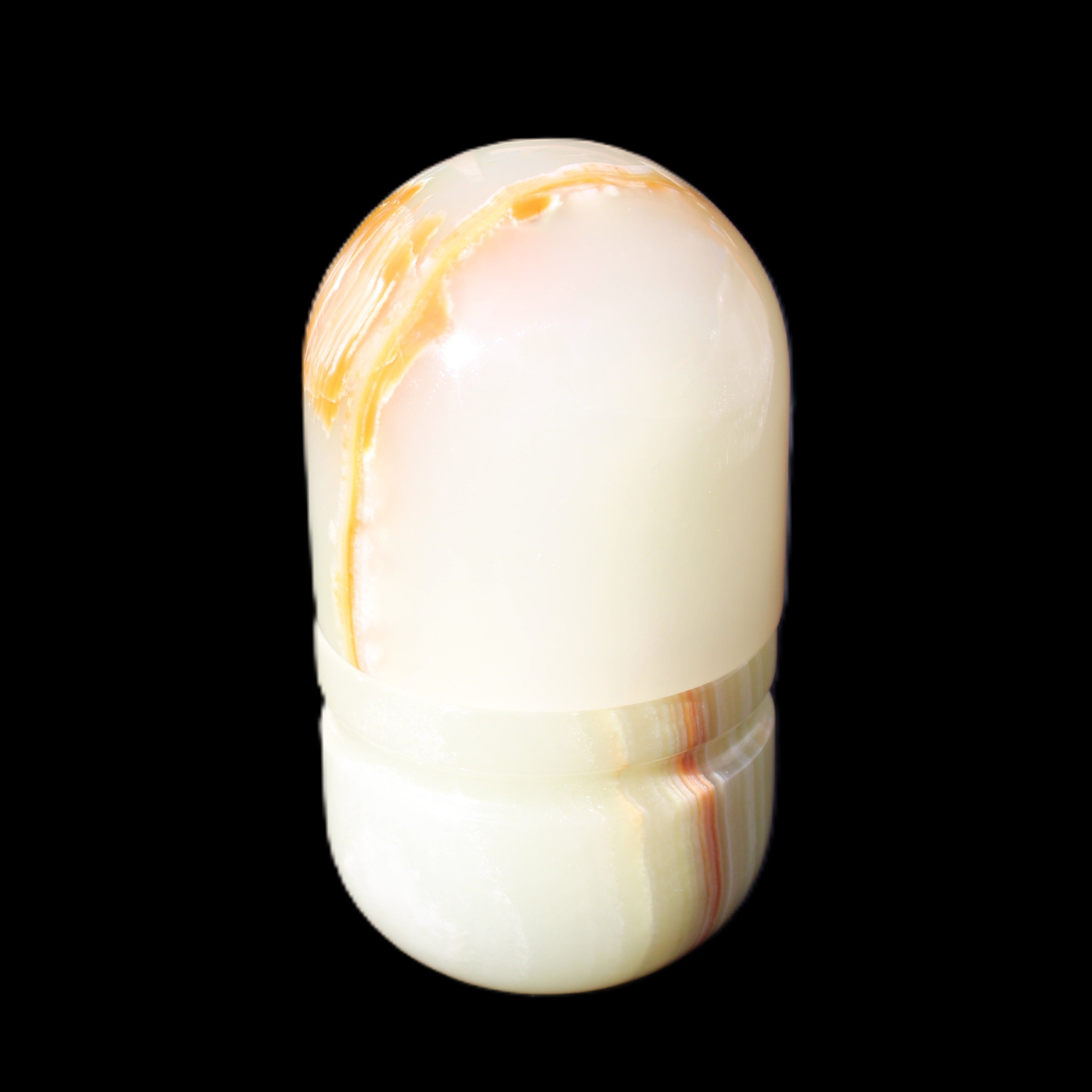 Afghan Jade hand-carved tooth-pick holder 47*90mm 278g in sunlight - Rocks and Things Store