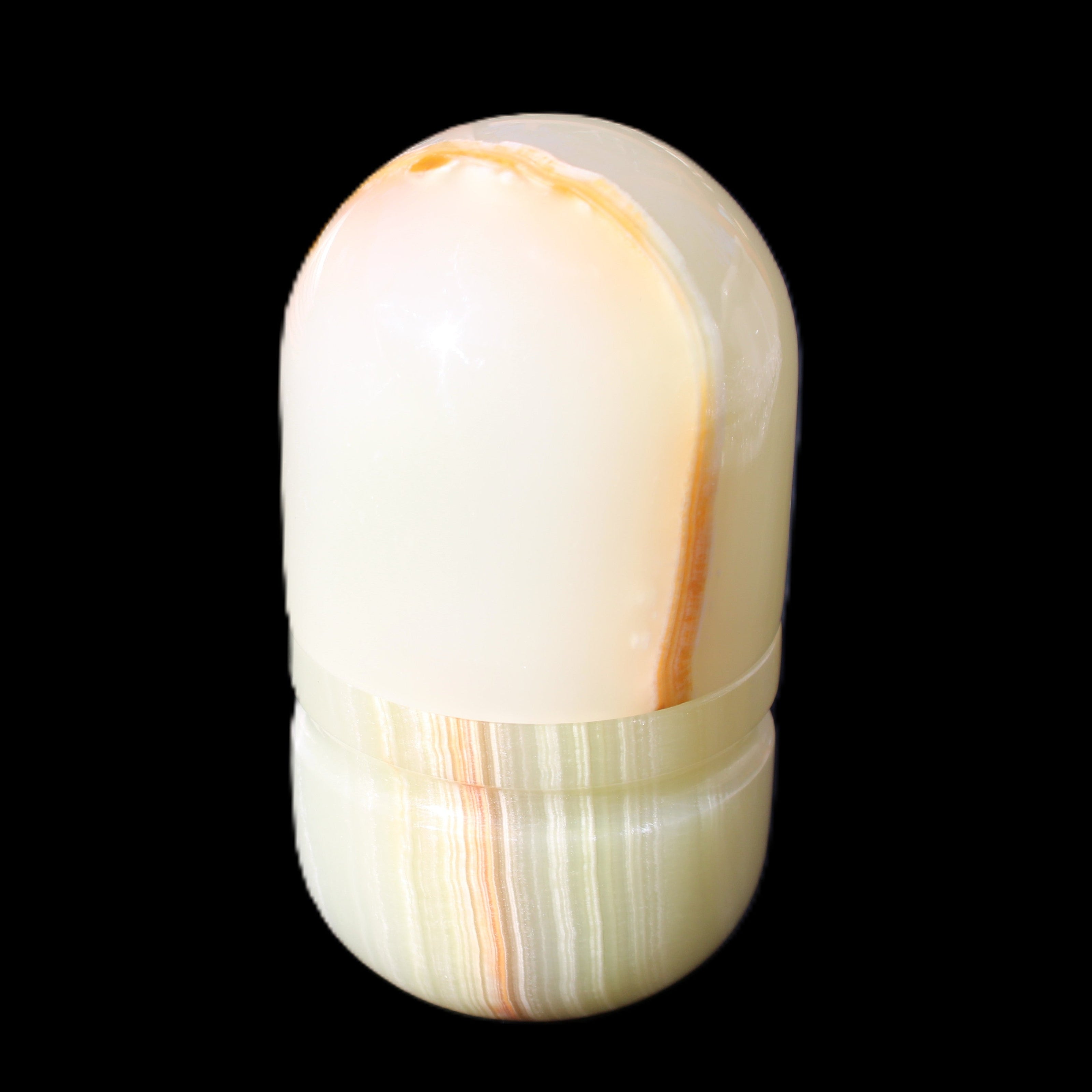 Afghan Jade hand-carved tooth-pick holder 47*90mm 278g in sunlight - Rocks and Things Store