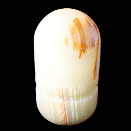 Afghan Jade hand-carved tooth-pick holder 47*90mm 278g in sunlight - Rocks and Things Store