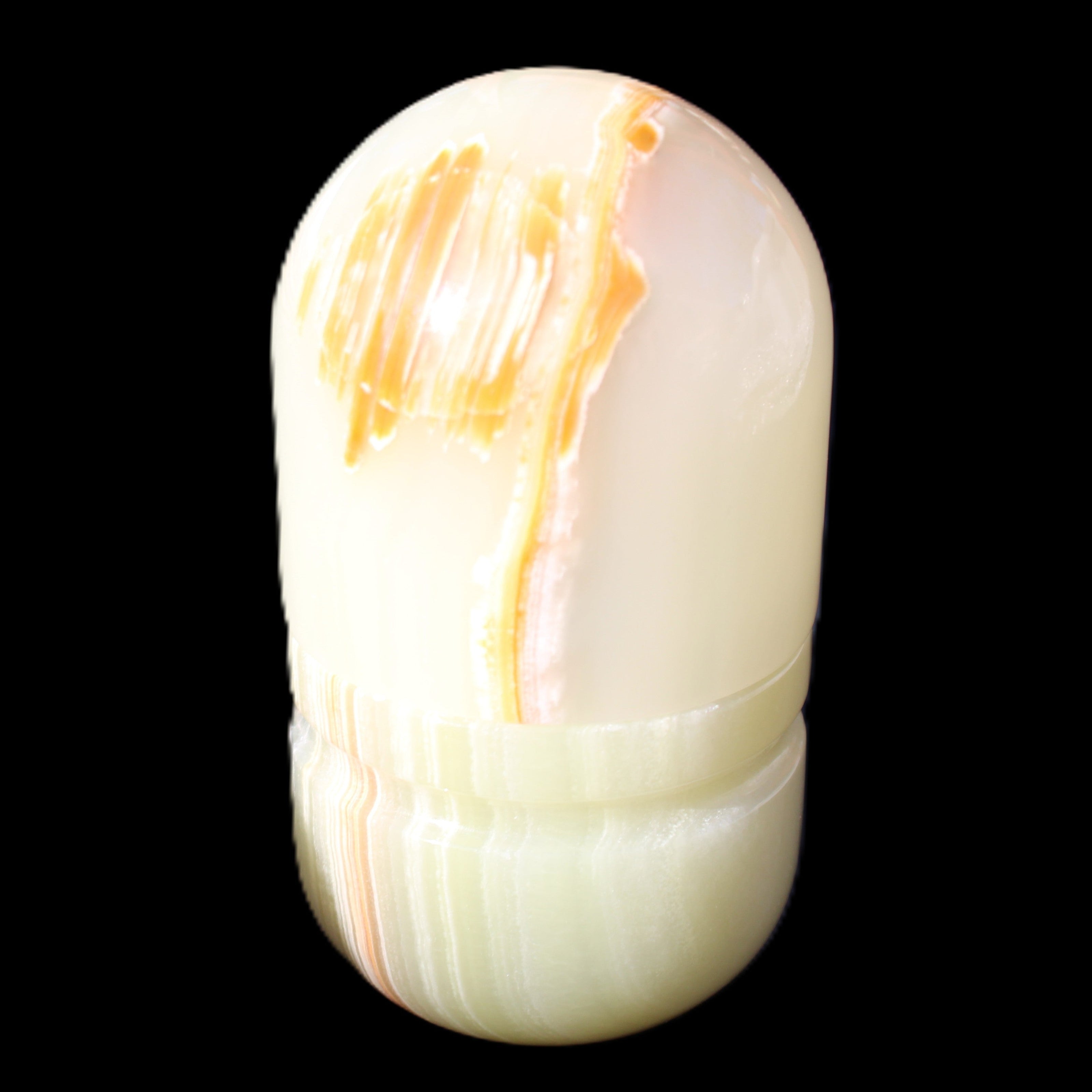 Afghan Jade hand-carved tooth-pick holder 47*90mm 278g in sunlight - Rocks and Things Store