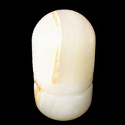 Afghan Jade hand-carved tooth-pick holder 47*90mm 278g in sunlight - Rocks and Things Store