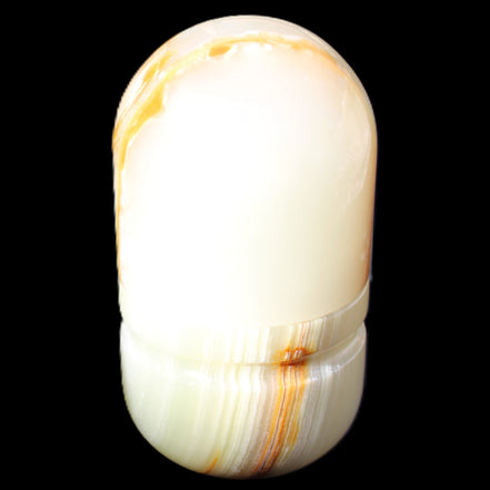 Afghan Jade hand-carved tooth-pick holder 47*90mm 278g in sunlight - Rocks and Things Store