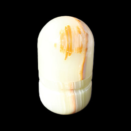 Afghan Jade hand-carved tooth-pick holder 47*90mm 278g in sunlight - Rocks and Things Store