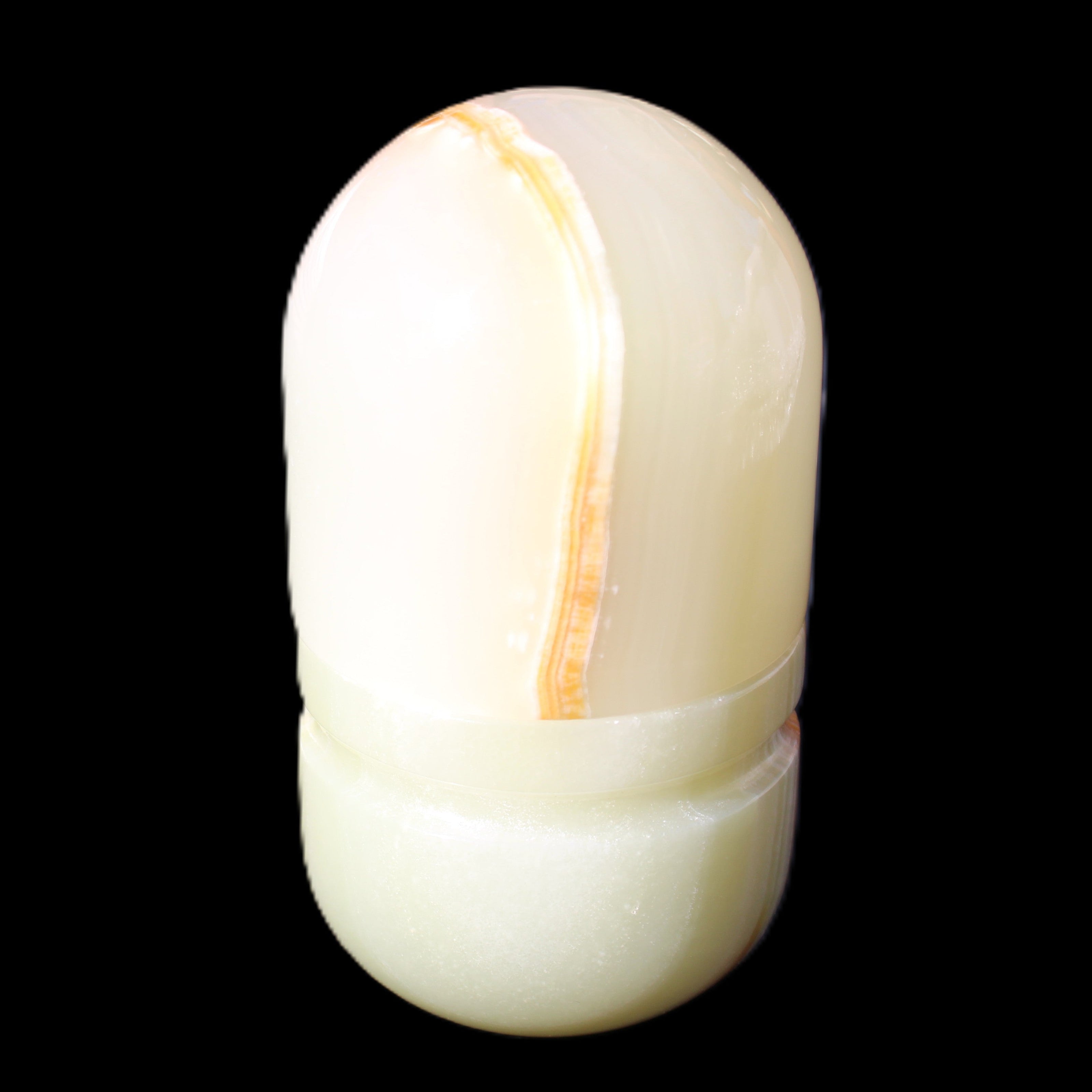 Afghan Jade hand-carved tooth-pick holder 47*90mm 278g in sunlight - Rocks and Things Store