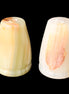 Afghan Jade hand-carved Salt & Pepper shakers 46*65m 158g+172g in sunlight - Rocks and Things Store