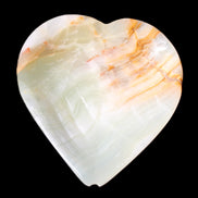 Afghan Jade hand-carved heart shape dish 103*109*26mm 220g in sunlight - Rocks and Things Store