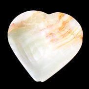 Afghan Jade hand-carved heart shape dish 103*109*26mm 220g in sunlight - Rocks and Things Store